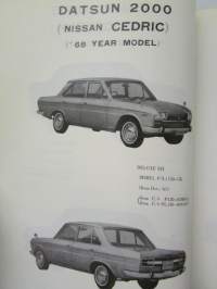 Nissan Cedric Model 130 series, Parts Catalog Pub. No C-069E -varaosaluettelo