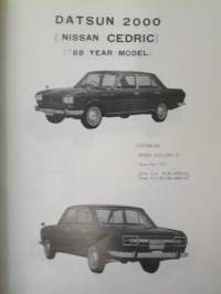 Nissan Cedric Model 130 series, Parts Catalog Pub. No C-069E -varaosaluettelo