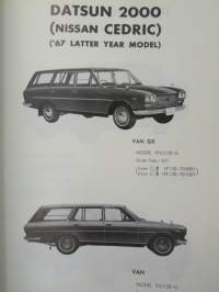 Nissan Cedric Model 130 series, Parts Catalog Pub. No C-069E -varaosaluettelo