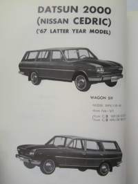 Nissan Cedric Model 130 series, Parts Catalog Pub. No C-069E -varaosaluettelo