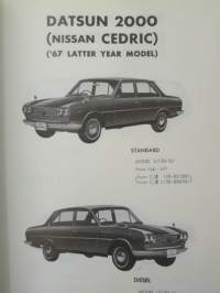 Nissan Cedric Model 130 series, Parts Catalog Pub. No C-069E -varaosaluettelo