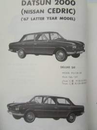 Nissan Cedric Model 130 series, Parts Catalog Pub. No C-069E -varaosaluettelo