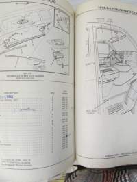 Chrysler Motors Dodge Truck Illustration 1974-77, Parts Catalog (Supersedes DX-8325) -varaosaluettelo