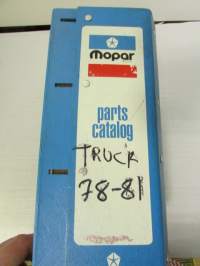 Chrysler Motors Light Duty Truck 1978-81, Parts Catalog   -varaosaluettelo