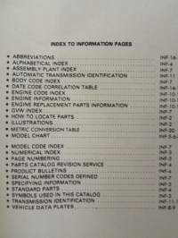 Chrysler Motors Light Duty Truck 1978-81, Parts Catalog   -varaosaluettelo