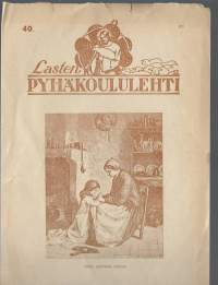 Lasten pyhäkoululehti  40 Riihimäen kirjapaino 1938