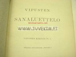 Vipusten sanaluettelo Suomen fyysikoille, Vipusten kirjoja nr 2, eripainos aikakauskirjata &quot;Suomesta&quot;