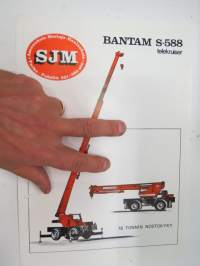 Bantam S-588 telekruiser autonosturi / mobiilinosturi - S.J. Myntt Oy -esite / brochure