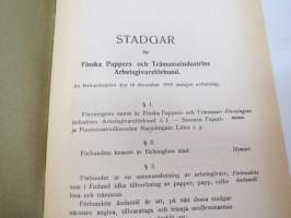 Suomen Paperi- ja puumassateollisuuden harjoittajain Liiton säännöt - Stadgar för Finska Pappers- och trämasseindustrins arbetsgivareförbund -rules for the