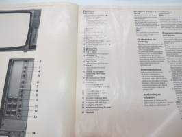 Schneider Stereo-TV STV 6000, STV 7000 Käyttöohje - Bruksanvisning - Betjeningsvejledning -instructions in finnish, swedish and danish