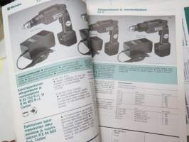 Metabo sähkötyökalut -myyntiesitteitä ja luetteloita erä / brochures and catalogs of Metabo tools