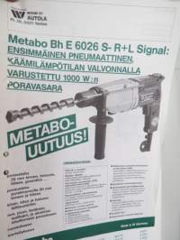 Metabo sähkötyökalut -myyntiesitteitä ja luetteloita erä / brochures and catalogs of Metabo tools