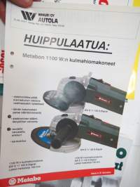 Metabo sähkötyökalut -myyntiesitteitä ja luetteloita erä / brochures and catalogs of Metabo tools