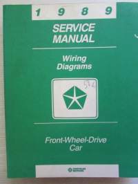 Chrysler Motors Wiring Diagrams Service Manual 1989 - Front wheel drive Passenger Vehicles -Korjaamokäsikirja