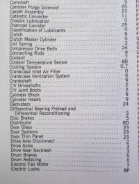 Chrysler Motors Dakota Trucks 2WD and 4WD Pickups Service Manual 1989 - Rear-Wheel-Drive Truck  -Korjaamokäsikirja