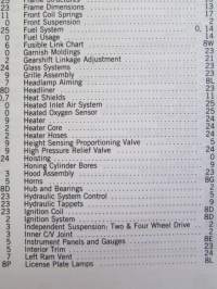 Chrysler Motors Dakota Trucks 2WD and 4WD Pickups Service Manual 1989 - Rear-Wheel-Drive Truck  -Korjaamokäsikirja