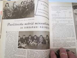 Kotiliesi 1946 nr 12, sis. mm. seur. artikkelit / kuvat / mainokset; Puukantinen sohva - esittely - työpiirustukset tilattavissa, Terve nuoruus - erilaisia