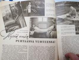 Kotiliesi 1946 nr 12, sis. mm. seur. artikkelit / kuvat / mainokset; Puukantinen sohva - esittely - työpiirustukset tilattavissa, Terve nuoruus - erilaisia