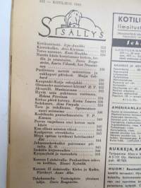 Kotiliesi 1946 nr 12, sis. mm. seur. artikkelit / kuvat / mainokset; Puukantinen sohva - esittely - työpiirustukset tilattavissa, Terve nuoruus - erilaisia