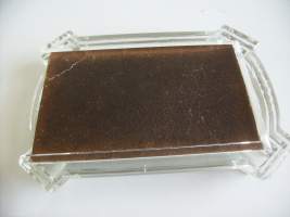 Vanha Tukholma tuhkakuppi lasia  12x8x2 cm käyttämätön