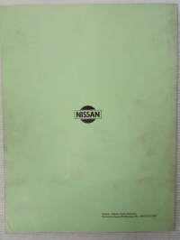 Nissan Motor Service Manual Model A10 &amp; A12 Engine - Korjaamokäsikirja