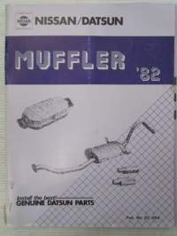 Nissan/Datsun Genuine Datsun Parts - Muffler 1982 - Datsun pakoputkisto varaosakirja
