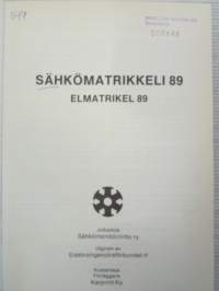 Sähkömatrikkeli  1989 - Elmatrikel