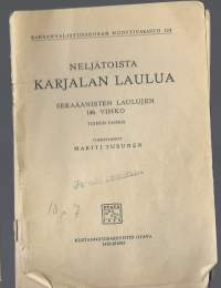 Neljätoista Karjalan laulua / Martti Turunen 1947 / Sekaäänisten laulujen 146. vihko