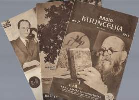 Radio kuuntelija 1948 nrot 23,37 ja 44 yht 3 lehteä