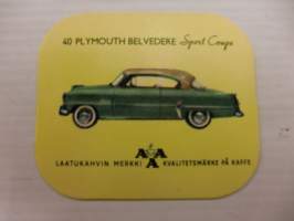 Plymouth Belvedere Sport Coupe AAA keräilykuva n:o 40