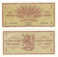 1 markka 1963  1-kirj Z