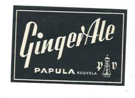 Ginger Ale-  juomaetiketti
