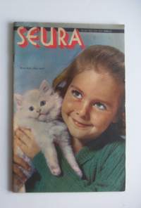 Seura 1961 nr  35 / Kansi: Hymyilkää, Okko Kamu, Vimpeli ja pesäpallo, tulevaisuuden liitävä tyyny, majavat,