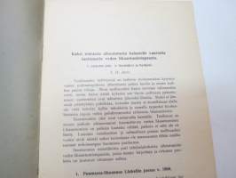 Kaksi tehtaista aiheutunutta kalastolle vaurioita tuottanutta veden likaantumistapausta - 1. Läskelän joki (puumassalikaannus v. 1908) 2. Nurmijärvi ja Kyläjoki