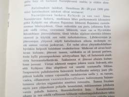 Kaksi tehtaista aiheutunutta kalastolle vaurioita tuottanutta veden likaantumistapausta - 1. Läskelän joki (puumassalikaannus v. 1908) 2. Nurmijärvi ja Kyläjoki