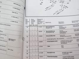 Webasto DBW 2020, DBW 300, DBV 350 53.3, 8/1995 Ersatzteil-Liste / Spare parts list / Pièces de rechange / Parti di ricambio / Reservdelslista -parts book for