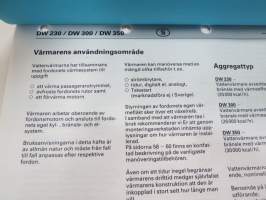 Webasto DW 230 Diesel, DW 300 Diesel, DW 350 Diesel Betriebsanleitung - Operating Instructions - Instructions dútilisation - Istruzioni dímpiego - Bruksanvisning