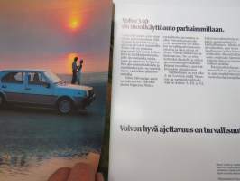 Volvo 340 sarja 1980 -myyntiesite / sales brochure