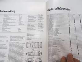 Volvo 340 sarja 1980 -myyntiesite / sales brochure