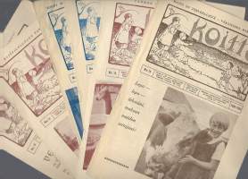 Koitto 1938-1939  nrot 10,11,12,1314 ja 18   yht 6 lehteä