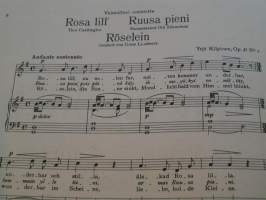 yrjö kilpinen 6 sånger 6 laulua 6lieder
