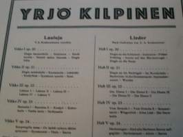yrjö kilpinen 6 sånger 6 laulua 6lieder