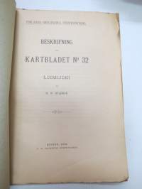 Finlands Geologiska undersökning. Beskrifning till Kartbladet nr 32 - Loimijoki (Suomen geologisen tutkimuksen karttalehti nr 32 selostus) -finnish geological