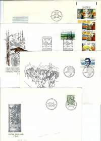 FDC - ensipäiväkuori  erä 1988 yht 4 kpl