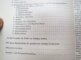 Farbige Leder - Herstellung farbiger Läder  in ihrer praktischen Anwendung (Ledertechnische Bibliothek nr 1) -nahanvärjäyksen teknillisten seikkojen