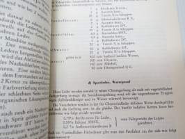 Farbige Leder - Herstellung farbiger Läder  in ihrer praktischen Anwendung (Ledertechnische Bibliothek nr 1) -nahanvärjäyksen teknillisten seikkojen