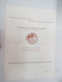 Kangaspuut - Toijalan Kaidetehdas -myyntiesite / sales brochure