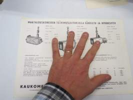 Näpsä 72/ö3 - 72/P2 kuivuriuunit - Kaukometalli (Ylihärmä) -myyntiesite / grain drying systems, sales brochure