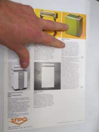 Upo-sähkömankelit -myyntiesite / mangle, sales brochure