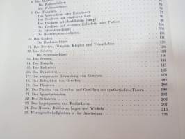 Appretur der Textilien - Mechanische und Chemische Technologie der Ausrüstung - Die Verfahren und ihre Anwendung in der Praxis -tekstiili- ja kangasteollisuuden